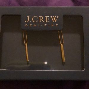 NWT JCREW Demi-Fine Gold Plated Hanging Earrings